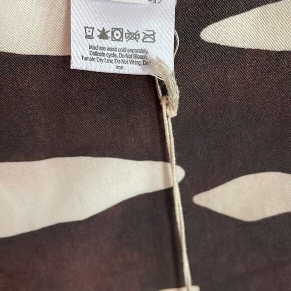 Mara Hoffman Zebra Tank Top Cream Brown Multi - Picture 10 of 16